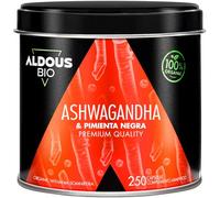 Ashwagandha Bio 2160mg - 250 Gélules Végétales - Racine d'Ashwagandha Bio avec Poivre Noir - Withania Somnifera - Bien-être, Anti Stress, Énergie, Sommeil - Sans Additifs - Certifié Biologique -ALDOUS