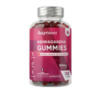 Ashwagandha Gummies 1200mg, 120 Gommes Ginseng Indien Withania Somnifera