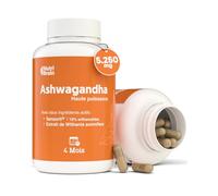 Ashwagandha High Potency: Adaptogène et Nootropique avec Sensoril® (10% Withanolides) | Sommeil profond, bien-être général, énergie, concentration | 4 mois | 2x plus concentré que KSM-66
