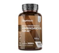 Ashwagandha KSM-66 1500mg/Comprimé - 180 Micro Comprimés Vegan (6 Mois) - 5% Withanolides Extrait d'Ashwagandha Poudre Ratio 12:1 (Ginseng Indien Withania Somnifera)