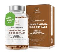 Ashwagandha KSM-66 Bio 10000mg, Vitamine B6, B1, Zinc, Magnesium, Manganese - Extrait de Racine Ashwagandha Bio 10:1, Poivre Noir - Ashwaganda (Ginseng indien) Extra Fort 5% Withanolides - 120 Gélules