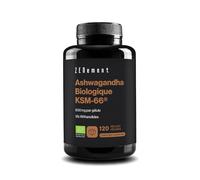 Ashwagandha Bio KSM-66-600mg per gélule (haute dose) - Extra Fort : 5% withanolides - Stress, Sommeil, Énergie, Bien-Êtr - Vegan - SANS: additifs, gluten & lactose - Zenement