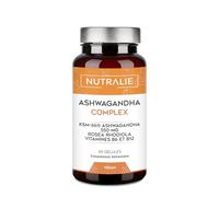 Ashwagandha KSM-66 Withanolides Rhodiola Rosea - Vit B6 B12 Ashwagandha BIO-disponible - 60 Gélules Végétalien Nutralie