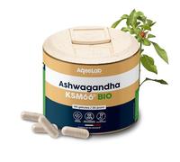 Ashwagandha KSM66® Bio • Fatigue, Stress & Performances • 60 gélules végétales • 30 Jours • Efficacité prouvée par 22 études • Testé en Laboratoire • Made in FR • Ecoresponsable • Aqeelab