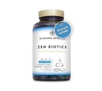 Ashwagandha + Magnesio + L-Tryptophane. Formule contre Cortisol, Stress et l'Anxiété. Favorise l'Équilibre Émotionnel. Vitamine B6 et Probiotiques. 60 capsules. Vegan. N2 Natural Nutrition