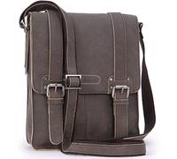 Ashwood - Cuir Véritable - Sac Gibecière/Messenger/Besace/Sac Bandoulière - Compatible Pour iPad/Tablettes - 8355 - Marron