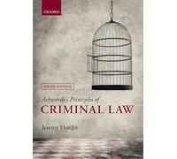 Ashworth's Principles of Criminal Law - [Livre en VO] Unknown (Auteur)