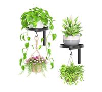 Asi E Per Piante - Support pour Fiori A 2 Pezzi Con Gancio - Espositori Metallici Fioriere A Finestra Ingresso Interno Esterno Giardino Balcone Terrazzo Angolo Appartamento Comp