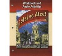 Asi Se Dice!, Volume 2: Workbook And Audio Activities Schmitt, Conrad J. (Auteur)