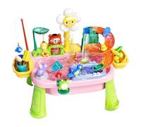 Asi Table d'eau pour enfants avec robinet, jouets électriques pour piscine démontables, table aquatique pour enfants, extérieur, intérieur, extérieur, jardin, cour, pelouse, piscine