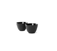 Bredemeijer Tasse à thé Asia Jang noir Lot de 2