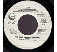 ASIA - SMILE HAS LEFT YOUR EYES 12" SINGLE UK GEFFEN 1983 3 TRACK B/W LYING TO YOURSELF AND MIDNIGHT SUN (TA3836) PIC SLEEVE