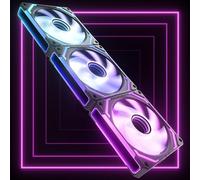 AsiaHorse COSMIQ Ventilateur PC 120MM ARGB [Lot de 3] [FDB] Dasiy Chain Ventilateur RGB 2000 RPM/68.5 CFM/2,05 MMH2O 5V 3PIN ARGB et ventilateur PWM 4PIN durée de vie de 80000H