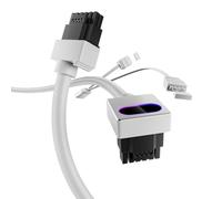 AsiaHorse Hydrus 12VHPWR Câble modulaire [TYPE A - LOQUET EN BAS], Câble d'alimentation direct PSU vers GPU (NON Extension), 12+4 Pin RTX 4090/4080/5080/5070 (PAS pour série 5090), 50CM - Blanc