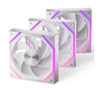 AsiaHorse Nyota [HDB] Ventilateur RGB 2000 RPM/61.5 CFM/2,16 MMH2O 5V 3PIN ARGB et ventilateur PWM 4PIN durée vie 50000H
