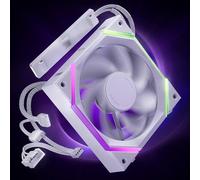AsiaHorse Nyota Pro 120mm Reverse Blade, Ventilateur PC 120mm, Daisy Chain, Aspiration (Admission) pour Sol/Côté, ARGB PWM 2000RPM, Ventilateur de Boîtier Silencieux, Blanc, 1 Pièce