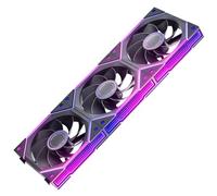 AsiaHorse NyotaUltra ARGB - Ventilateur de PC (120 mm, 3 unités, RGB Daisy Chain [Infinity Mirror] [HDB] 58,5 CFM/2000 RPM/2,07MMH2O 4 broches PWN et 5 V 3 broches ARGB pour Asus Aura MSI