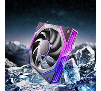 AsiaHorse NyotaUltra ARGB Ventilateur PC 120mm RGB Daisy Chain [Infinity Mirror] [HDB] 58.5 CFM/2000RPM/2.05MMH2O 4 broches PWM et 5V 3 broches ARGB pour Asus Aura ASRock GIGABYTE MSI