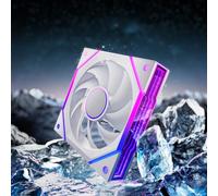 AsiaHorse NyotaUltra Pro ARGB - Ventilateur PC 120 mm RGB Daisy Chain [Infinity Mirror] [HDB] 58,5 CFM/2000 tr/min/2,07MMH2O 4 broches PWN 5 V 3 broches ARGB