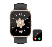 ASIAMENG Montre Connectée Homme Femme Appel Bluetooth Smartwatch pour Android iOS Montre Sport Podometre Cardiofrequencemetre Oxymetre Notification Etanche IP68 100+ Mode Sport