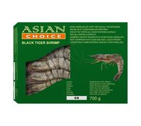 Asian Choice Crevettes Black Tiger HOSO calibre 6/8 - 1 kg