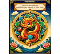 Asian Dragons Coloring Book for Kids Ages 4-8: Eastern Fantasy Dragons, Mystic Symbols, Easy Mandalas and Cute Coloring Pages