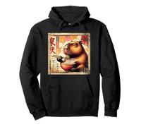 Asian Graphics, Ramen Capybara Anime Vintage Japanese Poster Sweat à Capuche