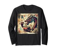 Asian Graphics, Ramen Dragon Anime Vintage Japanese Poster Manche Longue