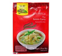 Asian Home Gourmet Pâte à épices au curry vert thaïlandais - 12 x 50 g
