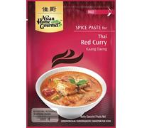 Asian Home Gourmet Pâte de curry rouge pour kaang deang thaïlandais doux 50g