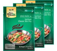 Asian Home Gourmet Pâte d'épices pour Asian Szechuan Stir Fry 50g, paquet de 3