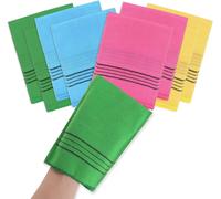 Asian Korean Viscose Rayon Exfoliating Washcloths For Removing Dead Skin And Callus Clean Pores 8 Pieces