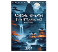 Asiatische Inspiration Fernöstlicher Art - Dunkle Werke (Wandkalender 2026 DIN A4 hoch), CALVENDO Monatskalender: Inspirierende Kunstwerke im asiatischen Stil