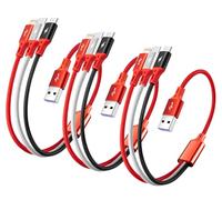 ASICEN Câble Multi USB, [35CM] 3 en 1 Câble Universel, Câble Multi Chargeur Nylon, Câble Charge Rapide avec iP/Type C/Micro USB pour iPhone16/15/14/13/Samsung Galaxy/Pixel/LG/Tablets/PS-3Paquet