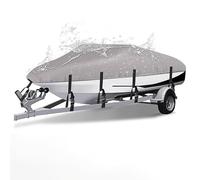 ASICPLB Bâche Bateau pour Smoker Craft Osprey 162 2000-2025, Housses pour Bateaux, Bâche de Bateau étanche à la Poussière et Résistante Aux UV, Bâche de Protection pour Bateaux, B Gray