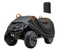 ASICPLB Housse pour Quad pour John Deere Gator 450 1985-1995, Bâche de Protection pour Quad ATV, Housse Moto Quad Bâche Protection avec Bandes Réfléchissantes, Couverture Quad ATV,A Orange