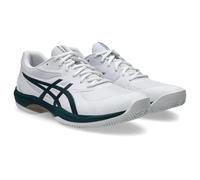 ASICS Homme Game FF Clay Sneaker, Blanc/Vert Saxon, 46 EU