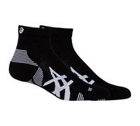 Chaussettes ASICS Cushion Run Quarter Sock noir blanc (paquet de 2) - XL