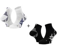 Asics 2 paires Cushion Run Quarter Chaussettes 2 paires Cushion Run Quarter I Noir