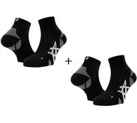 Asics 2 paires Cushion Run Quarter Chaussettes 2 paires Cushion Run Quarter III Noir