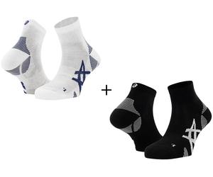 Asics 2 paires Cushion Run Quarter Noir IV