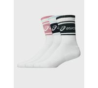 Asics 3 PACK ASICS LOGO CREW SOCK men multi|white taille: M