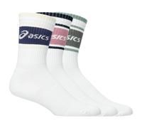 Asics - 3 Pack Logo Crew Sock - Chaussettes multifonctions - EU 35-38 - I - monument blue / indigo fog / rubble red