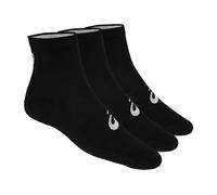 Asics Chaussettes de sport Quarter Pack de 3 Noir/Blanc Taille 47-49