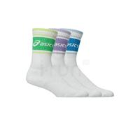 Asics 3 paires Logo Crew Blanc M