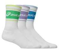 ASICS Aeg 3 Pack Logo Crew Sock Dark Neptune / Midnight / Morganite unisex size XL