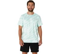 Asics ASICS CORE ALL OVER PRINT SS TOP Homme Vert - T-shirts de running hommes L