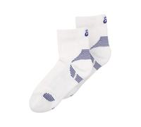 Asics Chaussettes AEG Cushioned Run Quarter Pack de 2 Blanc/Bleu Taille L