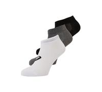 ASICS Chaussettes de sport gris chiné / noir / blanc, Taille L