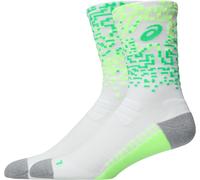 Chaussettes ASICS Performance Run Crew blanc vert - S